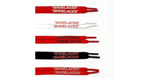 Schoenen Inlegzolen & Accessoires Schoenenveters Plaid Red & Black Flat Shoelaces 