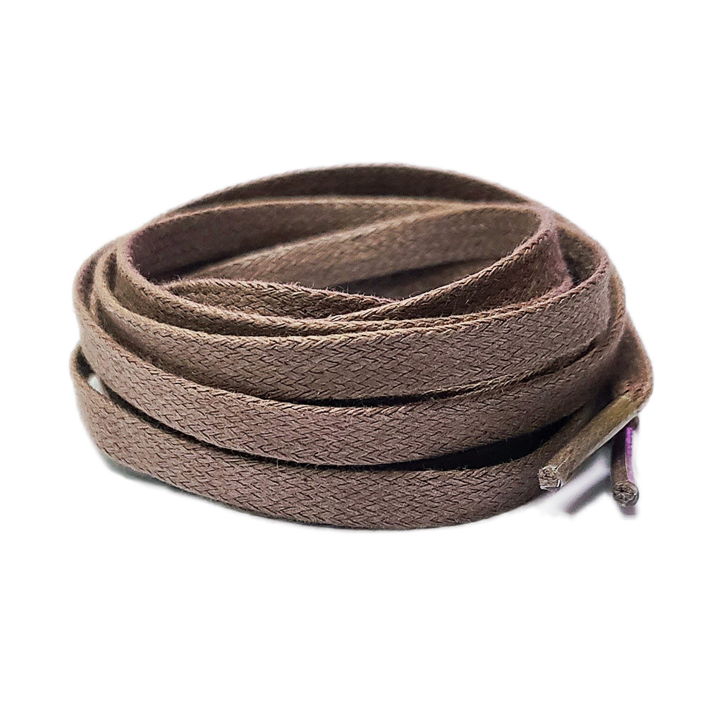 Mocha Brown Wax Flat Laces For Jordan Palomino Mocha